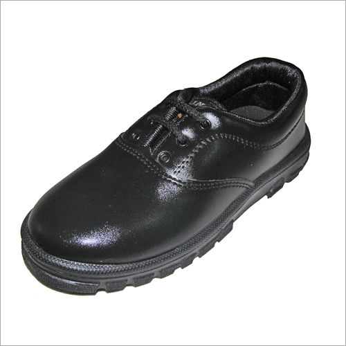 Washable Boys Black School Shoes
