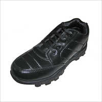 Boys Black Leather School Shoes