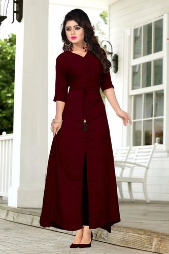 Long Ladies Kurtis Bust Size: 40 Inch (in)