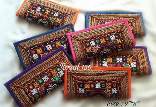 Clutches in kutch embroidary By CHARVI CREATIONS