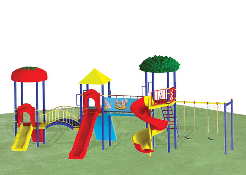 Multi Activity Play Station with Spiral Slide For Children