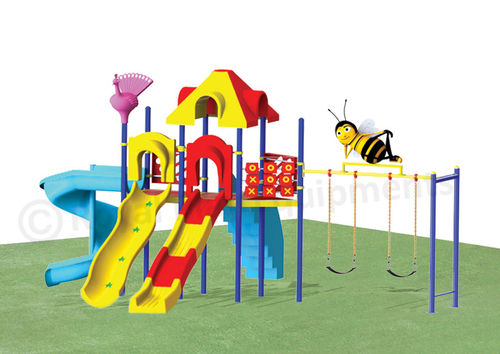 Multi Activity Play Station  Spiral Slide