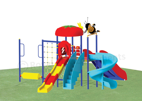 Multi Activity Play Station with Net Climber