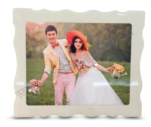 MD-019 Sublimation Crystal MDF Frame - White, 200*250*12mm | Printing Size: 145*195mm, Pack of 36 Pieces, 23 kg Gross Weight