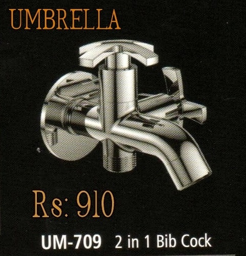 Umbrella 2 In 1 Bib Cock Installation Type: Wall Mounted