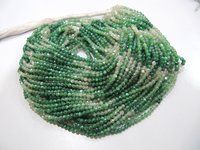 Natural Emerald Moonstone AB Coated Shaded Beads