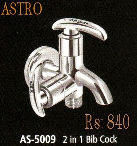 Astro 2 In 1 Bib Cock Installation Type: Wall Mounted