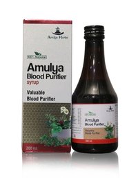 Amulya Blood Purifier Syrup - 200 ml Liquid | Effective for All Skin Types, Improves Complexion, Formulated with Neem and Amla