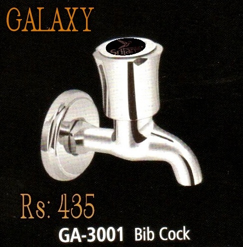 GALAXY BIB COCK - Chromium Plated Brass 15 mm, Quarter Turn Mechanism | Wall Mounted Installation, Durable and Stylish Design