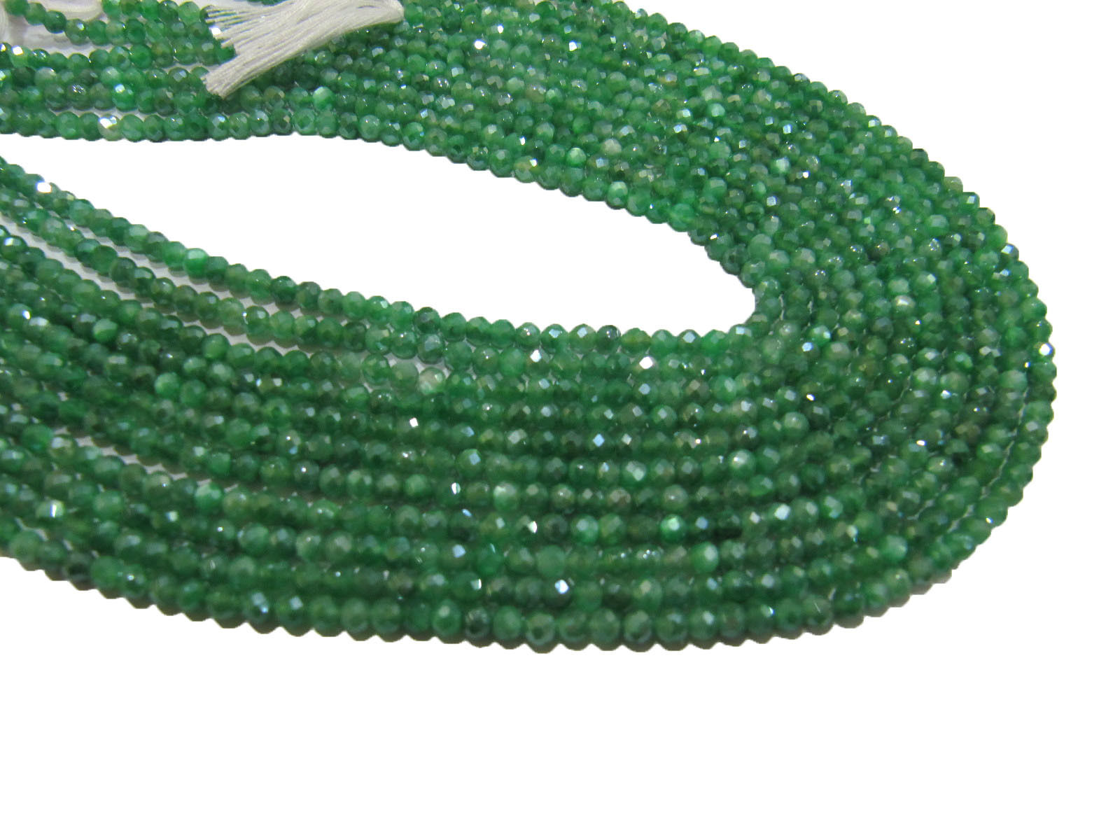 Natural Emerald Moonstone AB Coated Beads