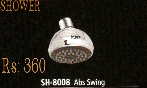 ABS SWING SHOWER - Chromium Plated Brass, 15 mm Size | Quarter Turn Mechanism for Effortless Operation