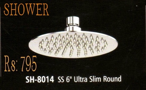 Bath Hardware Sets Ss 6" Ultra Slim Round Shower
