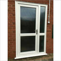 Upvc Casement Door - Unplasticized Polyvinyl Chloride Material, White Frame Color, 6mm Thickness | Double Glazed Glass Panel, Lockable Handle