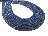 Natural Blue Sapphire Moonstone AB Coated Beads