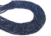 Natural Blue Sapphire Moonstone AB Coated Beads