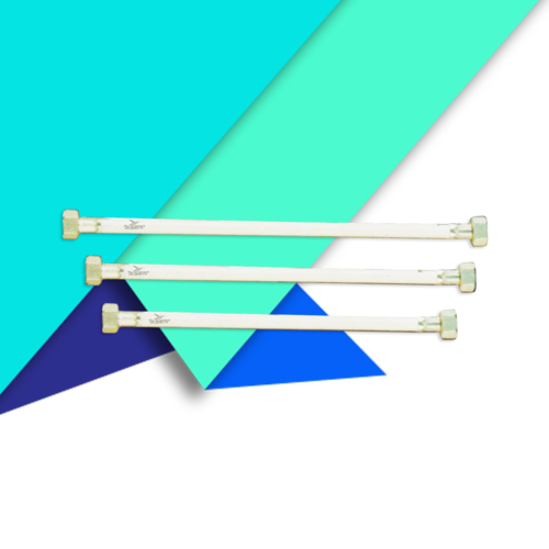 Chromium Plated Brass Quarter Turn Connection Pipe - 1.5ft 2ft 2.5ft | Durable Design for Efficient Plumbing Solutions