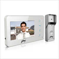 Godrej Video Door Phone - Plastic Material, Digital Screen, White Color | High-quality Images, Two-way Audio, Vandal Resistant, Weatherproof Outdoor Unit, Touch Sensitive Keypad, Inbuilt Memory, Aesthetic Dual Tone Design