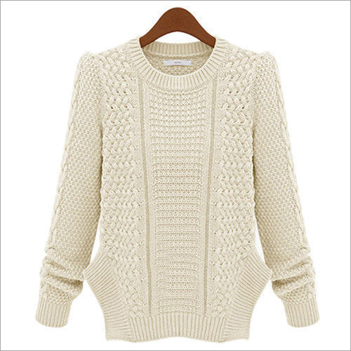Ladies Round Neck Woolen Sweater By The Solution Hut