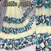 Fancy Satin Patta Saree