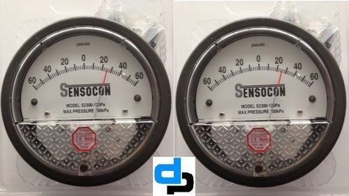 Sensocon 2300-120PA Differential Pressure Gage Range 60-0-60 Pa