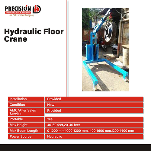Hydraulic Floor Crane By PRECISION INSTRUMENTS & ALLIEDS