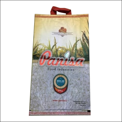 10 kg BOPP Bag - Customized Dimensions, Red | Durable, Reusable, Lightweight, Food-Safe, Handle, Heat Sealed