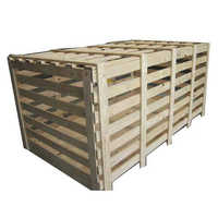 Matte Lamination Wooden Packing Crate