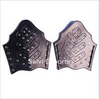 Leather Arm Guard - Leather, 22-26 Inch, Black | Cushioned Interior, Adjustable Lace Up Design, Perfect For Cosplay And Larp