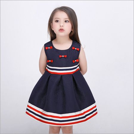Dark Blue Girls Dress