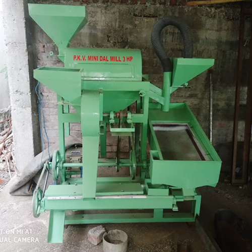 3 Hp Pkv Mini Dal Mill Capacity: 125 Kg/Hr
