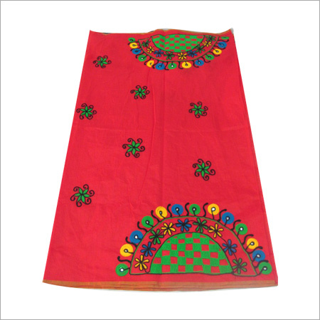 Ladies Designer Handloom Saree - Cotton, 5.5m x 1.2m, Red | Embroidered, Soft Fabric, Unique Patterns, Vibrant Colors
