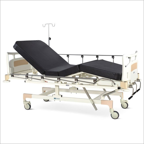 Metal Manually Operated Fixed Height Four Section Recovery Bed