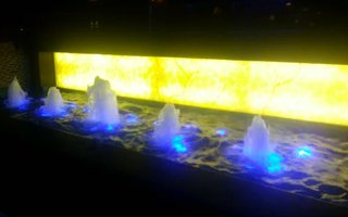 Blue And Yellow Geyser Jet Fountain