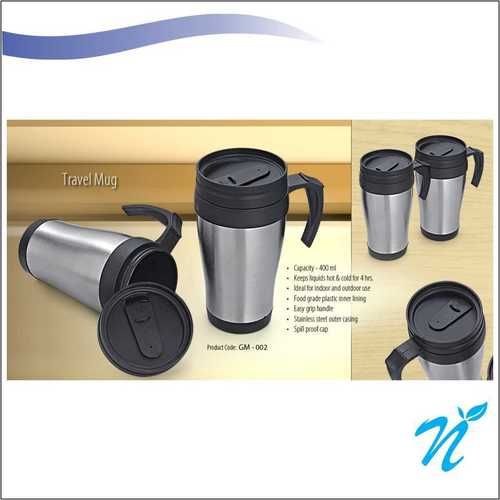 SIPPER OUTSIDE STEEL INSIDE PLASTIC- TRAVEL MUG