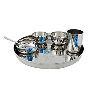 6 Pieces Steel Dinner Set