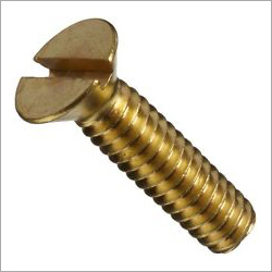 Countersunk Brass Slotted Screw