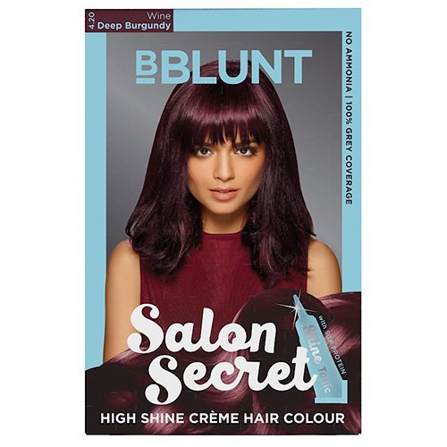 BBLUNT Salon Secret High Shine Creme Hair Colour - Deep Burgundy 4.20, 100g (Free Shine Tonic, 8ml
