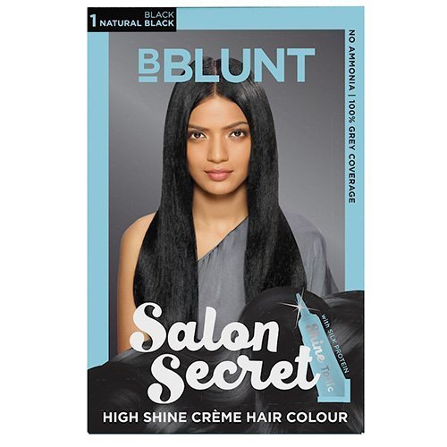 Bblunt Salon Secret High Shine Creme Hair Colour - Natural Black 1, 100G  (Free Shine Tonic, 8Ml) at Best Price in Ludhiana | Ducunt India