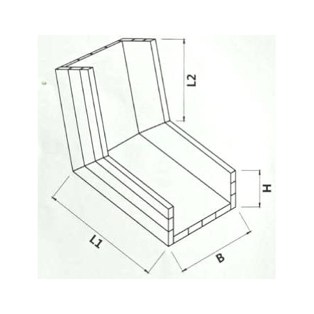 45 degree Down Bend Cable Tray