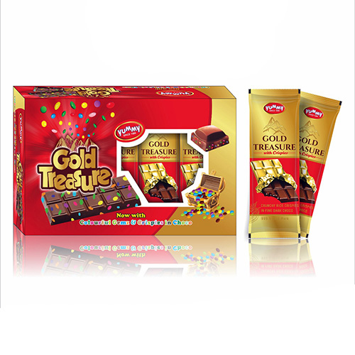 CHOCOLATE WITH GEMS & RICE CRISPIES