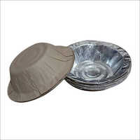 Wrinkle Paper Bowl - 120 Gsm, 6 Inch Silver Laminated Kraft Paper Dona | Eco-friendly, Liquid-resistant, Alluring Design