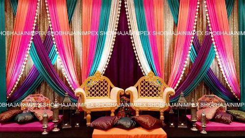 Indian Mehndi Stage Decoration Set