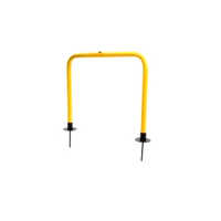 Football Passing Arc - Steel 1.5m Height Yellow, Improved Accuracy Consistent Throws Portable Easy Setup