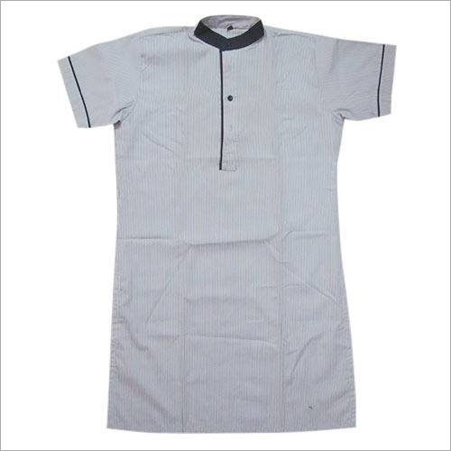 Girls School Shirt - Cotton, Various Sizes, White | Comfortable, Durable, Stylish, Easy Care, Breathable, Regular Fit, Knee Length, Mandarin Neck, Short Sleeve