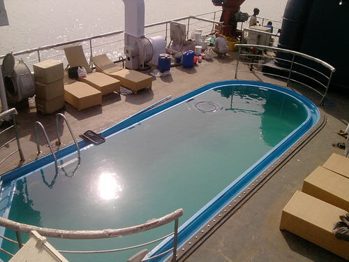 Swimming Pool on Ship Deck