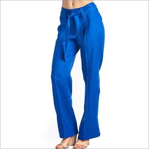 Blue Ladies Plain Palazzo