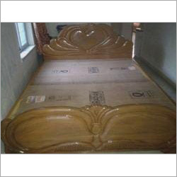 Wooden Double Bed - Teak 6ft x 7ft with Storage | Handmade Artwork Machine Cutting Indian Style Indoor Furniture