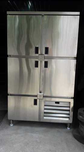 Four Door Refrigerator - Other Material, 48x27x84 Inches, Silver Color - 220-420 Voltage, Automatic Defrost, 125 Loading Capacity, Temperature Range 8-1