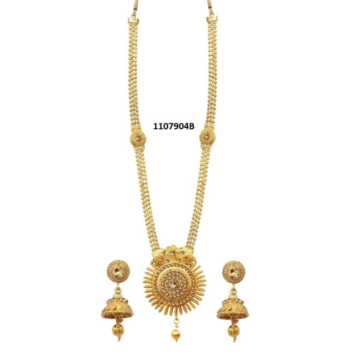 Long Necklace - Zinc Alloy, Festive Occasion | Stylish Necklace Set with Maang Tikka, Austrian Stone Studded, Perfect for Women
