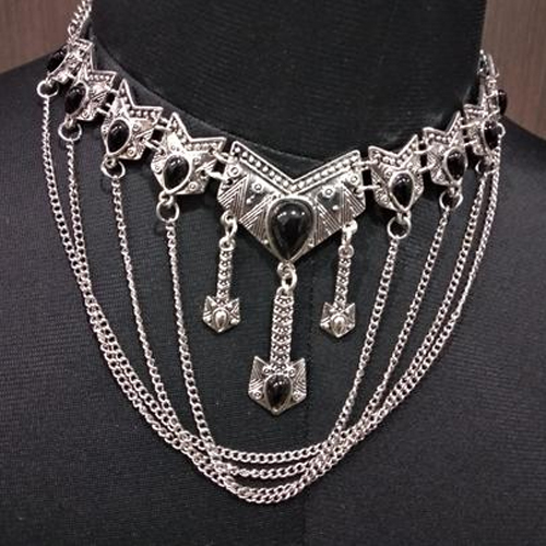 Statement Choker Necklace - Zinc Alloy Material | Classy & Fashionable, Tribal Culture Inspired, Ideal for Party Wear & Ceremonies
